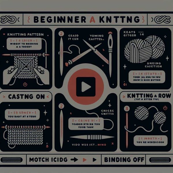 Comment réaliser une série de tutoriels de tricot pour débutants sur YouTube ?